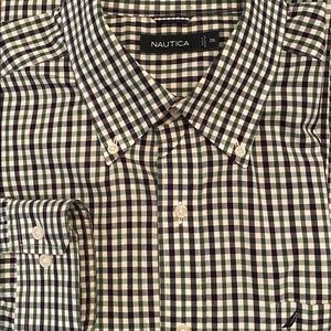 Nautical Patterned Button Down Shirt